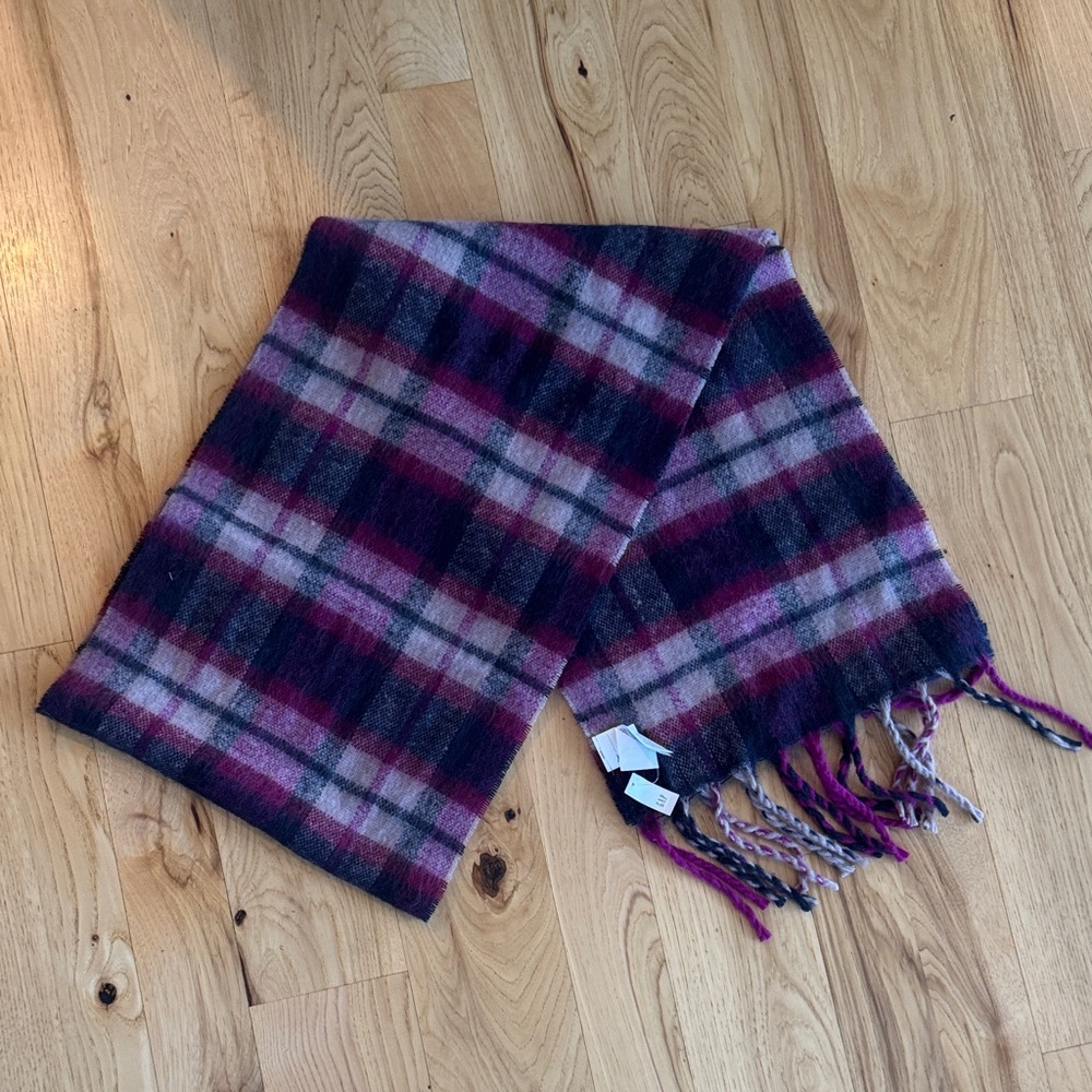 GAP Multicolor Wool Scarf with Fringe